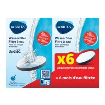 Cartouche filtre à eau Brita Pack de 6 filtres MicroDisc