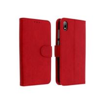 Housse Huawei Y5 2019 et Honor 8S Etui Portefeuille Support Stand Rouge