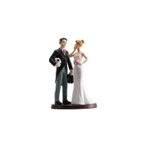 figurine couple mariage footballeur 18cm - 305010