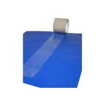 Ruban adhésif Tecplast Adhésif transparent 200mm x 20m pour réparation bâche ultra résistant aux Uvs et intempéries - souple