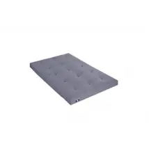 Futon Terre de Nuit Matelas futon gris clair en coton 140x200