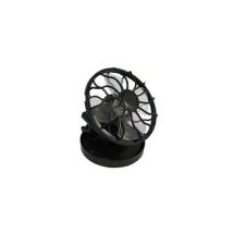 Ventilateur YONIS Ventilateur Miniature de Poche Fixation Casquette Chapeau Panneau Solaire Noir