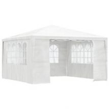 Partytent met zijwanden professioneel 90 g/m² 4x4 m wit48525