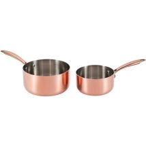 Set de 2 casseroles 16-20 cm manche fixe