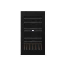 CAVE DE CONSERVATION encastrable, 59 bouteilles, 2 zones, 145L, Classe G, Porte triple vitrage, traite anti-UV, Push-open (sans poignee)