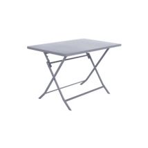 Table de jardin Pliable Greensboro 110x70cm Gris Quartz