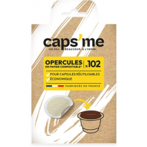102 opercules en papier compostable - CAPS ME