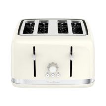SOLEIL IVOIRE Toaster Vintage 4 Tranches, Thermostat Réglable 1700 W LT305A10