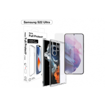 PACK Coque + Verre trempe 2.5D pour Galaxy S22 Ultra