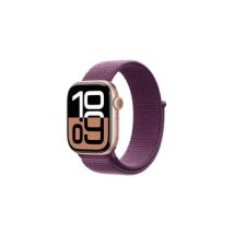 Apple Watch Series 10 GPS + Cellular 42mm Boîtier en Aluminium Rose Gold avec Boucle Sport Prune