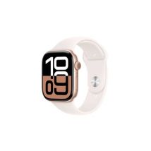 Apple Watch Series 10 GPS 46mm Boîtier en Aluminium Rose Gold avec Bracelet Sport Rose Tendre - M/L