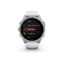 fenix 8 AMOLED 43mm Acier Silver avec bracelet blanc