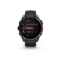 fenix 8 AMOLED 47mm Acier Gray avec bracelet noir