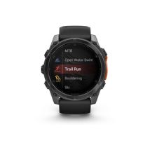 fenix 8 AMOLED 51mm Acier Gray avec bracelet noir