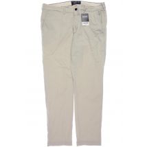 Abercrombie &amp; Fitch Herren Stoffhose, cremeweiß, Gr. 36