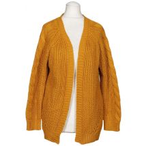 About you Damen Strickjacke, gelb, Gr. 36