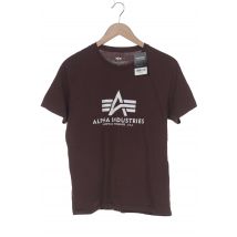 Alpha industries Herren T-Shirt, bordeaux, Gr. 52