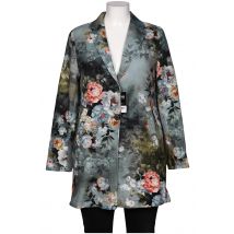 Amber &amp; June Damen Mantel, blau, Gr. 42