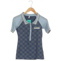 Blutsgeschwister Damen Poloshirt, blau, Gr.