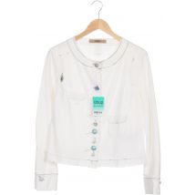 Bottega Damen Strickjacke, weiß, Gr. 36