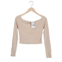 Brandy Melville Damen Langarmshirt, beige, Gr. 32