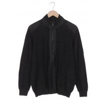 Bugatti Herren Strickjacke, schwarz, Gr. 52