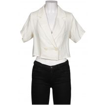 By Aylin Koenig Damen Blazer, cremeweiß, Gr. 34