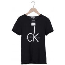 Calvin Klein Jeans Damen T-Shirt, schwarz, Gr. 36