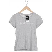 Calvin Klein Jeans Damen T-Shirt, grau, Gr. 36