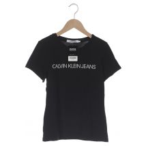 Calvin Klein Jeans Damen T-Shirt, schwarz, Gr. 42