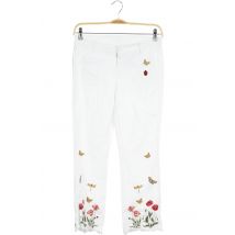 Cambio Damen Jeans, weiß, Gr. 38