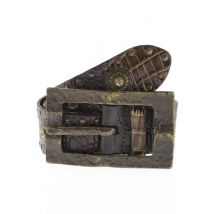 Carlo Colucci Damen Gürtel, braun, Gr. 85