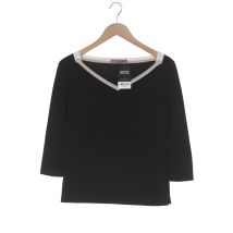 D.exterior Damen Langarmshirt, schwarz, Gr. 36