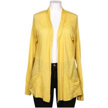Dear Cashmere Damen Strickjacke, gelb, Gr. 44