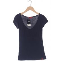 edc by Esprit Damen T-Shirt, marineblau, Gr. 34