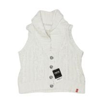 edc by Esprit Damen Weste, weiß, Gr. 36