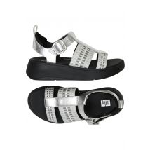 FitFlop Damen Sandale, silber, Gr. 36