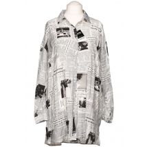 Forever Unique Damen Bluse, weiß, Gr. 38