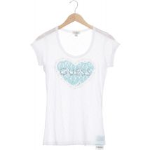Guess Damen T-Shirt, weiß, Gr.