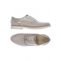 Geox Damen Halbschuh, beige, Gr. 38