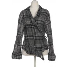 Hopsack Damen Bluse, grau, Gr.