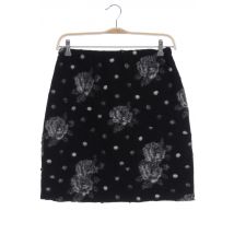 Hopsack Damen Rock, schwarz, Gr.