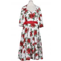 Hell Bunny Damen Kleid, weiß, Gr. 38