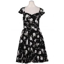 Hell Bunny Damen Kleid, schwarz, Gr. 10
