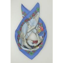 Hermes Damen Schal, blau, Gr.