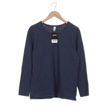 hessnatur Damen Langarmshirt, marineblau, Gr. 44