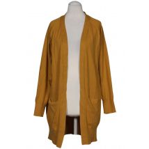 Jacqueline de Yong Damen Strickjacke, gelb, Gr. 34