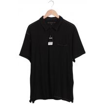 John Varvatos Herren Poloshirt, schwarz, Gr. 56