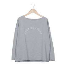 Juvia Damen Sweatshirt, grau, Gr. 38