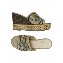 kanna Damen Sandale, beige, Gr. 35